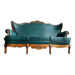 Fauteuil / canap / canap baroque turquoise vintage