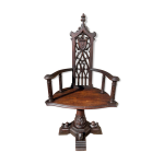 Fauteuil en chne nogothique