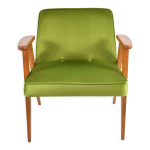 Fauteuil club 366 designer j. chierowski restauré icône des années 60, velours vert Fauteuil club 366 designer j. chierowski restauré icône des années 60, velours vert