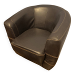Fauteuil club cabriolet cuir