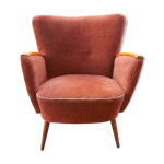Fauteuil club années 50 60 rouge Fauteuil club années 50 60 rouge