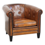 Fauteuil club en cuir de mouton Fauteuil club en cuir de mouton
