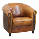 Fauteuil club en cuir de mouton Fauteuil club en cuir de mouton