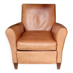 Fauteuil club en cuir vintage. trs bel tat.