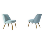 Fauteuils club mid - century en mohair par wilhelm knoll, annes 1950, lot de 2