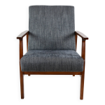 Fauteuil club noir vintage des annes 1970
