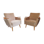 Fauteuils club scandinave velours vert d eau Fauteuils club scandinave velours vert d eau