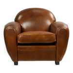 Fauteuil club vintage en cuir