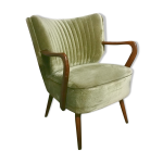 Fauteuil vintage annes 50 - 60 vert
