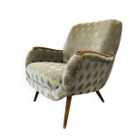 Fauteuil cocktail vintage bleu clair / fauteuil / fauteuil une place Fauteuil cocktail vintage bleu clair / fauteuil / fauteuil une place