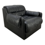 Fauteuil convertible cuir de dreipunkt, annes 70