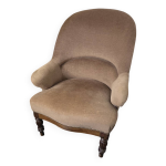 Fauteuil crapaud en acajou style louis philippe