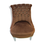 Fauteuil crapaud capitonn 1970