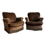 Fauteuils crapauds en velours Fauteuils crapauds en velours