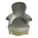 Fauteuil crapaud velours vert