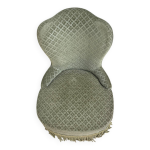 Fauteuil crapaud en velours vert