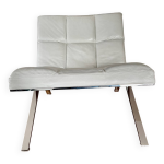 Fauteuil cuir blanc skool roche bobois Fauteuil cuir blanc skool roche bobois