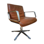 Fauteuil en cuir cognac de delta 2000 pour wilkhahn, allemagne, ann�es 1960