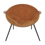 Fauteuil en daim balloon hans olsen pour lea design, danemark annes 1950