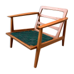Fauteuil danois design scandinave rtro motif jungle