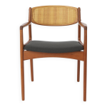 Fauteuil danois en teck et rotin par ib kofod - larsen, 1960s, mod�le 4325