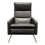 Fauteuil design en cuir noir par boconcept Fauteuil design en cuir noir par boconcept