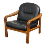 Fauteuil design danois en teck vintage par komfort