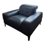 Fauteuil design italien en cuir