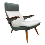 Fauteuil au design scandinave du milieu du sicle 'duo tone'