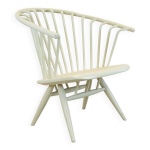 Fauteuil design vintage crinolette par ilmari tapiovaara pour asko