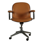 Fauteuil de direction par ennio fazioli pour mim roma, italie 1960