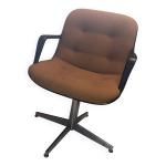Fauteuil de direction vintage strafor 451 design randall buck 1975 laine Fauteuil de direction vintage strafor 451 design randall buck 1975 laine