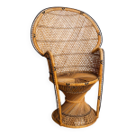 Fauteuil emmanuelle osier / rotin