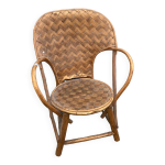Fauteuil enfant en châtaignier tressé Fauteuil enfant en châtaignier tressé