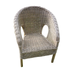 Fauteuil enfant corbeille en rotin Fauteuil enfant corbeille en rotin