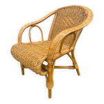 Fauteuil enfant en rotin