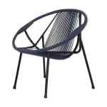Fauteuil extérieur en fil du milieu du siècle Fauteuil extérieur en fil du milieu du siècle