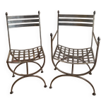 Fauteuils en fer forg