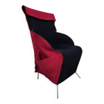 Fauteuil filzka par borek ?pek pour scarabas rpublique tchque, 1989