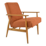 Fauteuil fox bouclette terracotta