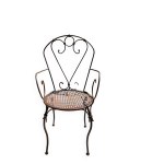 Fauteuil de jardin en fer forg artisanal