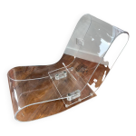 Fauteuil long design transparent