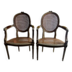 Fauteuils louis xvi canns