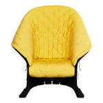 Fauteuil lounge gaetano pesce n357  feltri  pour cassina, 1986