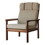 Fauteuil lounge en teck par sven ellekaer pour komfort, danemark, annes 1960