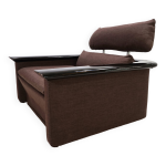 Fauteuil lounge tecno avec structure en laque piano, 1970