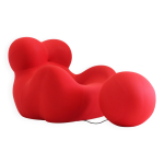 Fauteuil la mamma up5 avec ottoman par gaetano pesce pour b&b italia