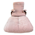 Fauteuil marsala et son ottoman ducaroy