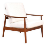 Fauteuil mid - century en teck, danemark, fd - 164 par arne vodder pour france & son
