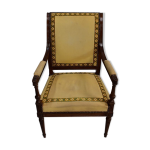 Fauteuil en noyer, style louis xvi, dbut xixe